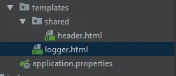 Ubicación de los HTML del proyecto