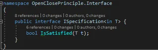 Interfaz ISpecification