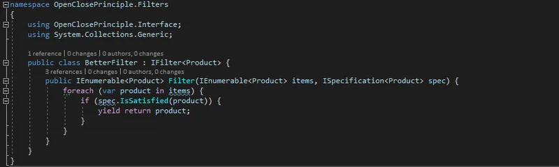 Implementación del IFilter