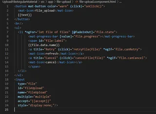 HTML del componente File-Upload