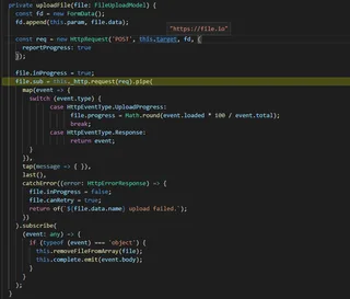 Esta por llevarse a cabo la solicitud al endpoint