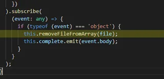 Cuando cargo correctamente, se elimina el archivo del listado y se envía el output