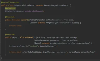 Override de métodos en la implementación de HandlerInterceptorAdapter