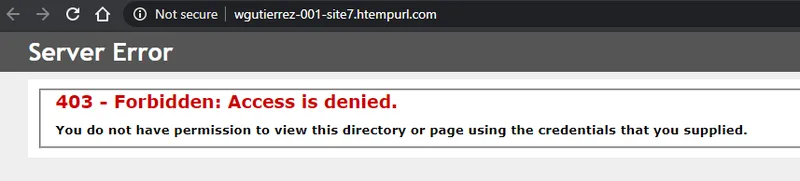 Respuesta del site antes de publicar