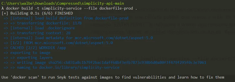 Realización del build