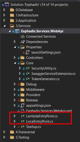 Aplicación en visual studio