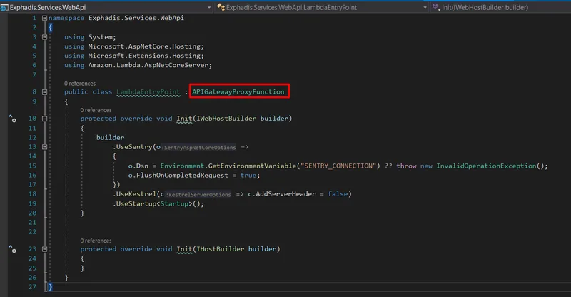 Contenido de LambdaEntryPoint