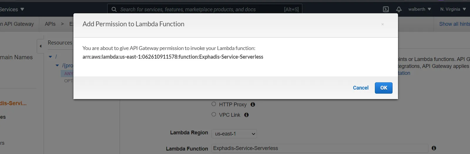 Brindamos permisos al lambda
